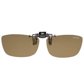 [cliponkeeper] Made in Japan Polarized Clip-on Sunglasses Over Glasses UV Protection UV400 Cut Ultra Lightweight Flip-up Type Large Extra Large Wide Cool Keeper 9317