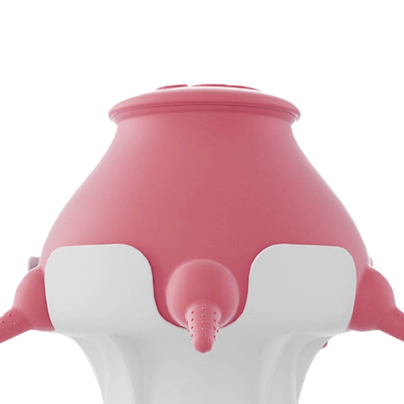 Pet Milk Feeder 4 Soft Silicone Nipples Raised Base Puppy