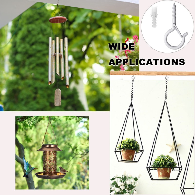 PlusRoc 20 Pack Christmas Light Hooks for Outdoor Seasonal Lighting