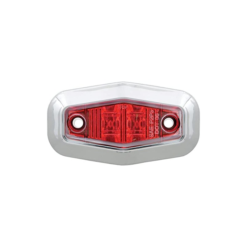 Optronics MCL13RTRS Mini Sealed 2-LED Marker/Clearance Light with Chrome Bezel