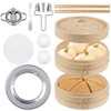 Tessco for you 59 Pcs 2 Tier 10 Inch Bamboo