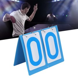 Scoreboard 2 Digit Sports Score Keeper Flip Numbers for Tennis Football Volleyball Basketball Indoor Outdoor Sports Blue Plastic