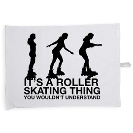 Hippowarehouse It's a roller skating thing you would not understand Tea Towel Eco Printed Dish Cloth Kitchen accessory 50cmx70cm 100% Cotton