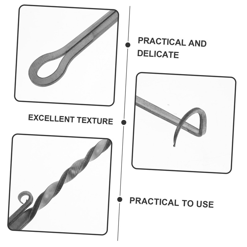 Levemolo Stainless Steel Meat Flipper Hook BBQ Food Turner for