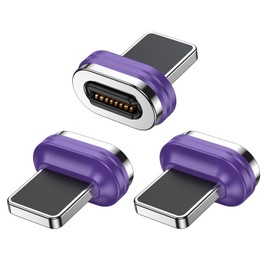 AUFU 16 Pin Phone Magnetic Plug [Pack of 3] Magnetic Adapter 12 W Magnetic Head Dust Protection Connector for 16 Pin Charging Cable Magnetic