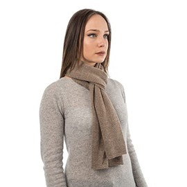 Dalle Piane Cashmere - Scarf made from 100% cashmere - Made in Italy - for men/women, Mink, One size