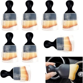 Cepillos De Coche, 8 Pcs Herramienta De Limpieza De Coche, Cepillo Para Polvo Interior, Cepillo Para Polvo Suave De Limpieza Interior De Coche, Cepillos Para Detalles De Automóviles (S)
