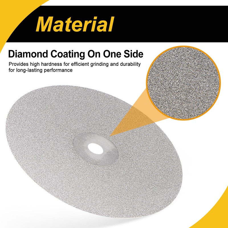 WorkBless 6-Inch Diamond Grinding Disc for Polishing, Sanding, Lapidary -