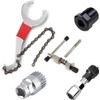 Lostwry 5 Piece Bicycle Cassette, Bicycle Repair Set with Crank