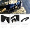 MAXJULI Polarized Sunglasses for Men and Women,UV400 Protection Rectangular Sun