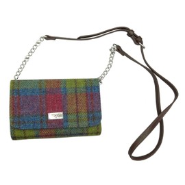 Glen Appin Harris Tweed 'Strathy' Wallet Shoulder Handbag (46 Multi-Check)