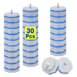 30 Toilet Bowl Refills Fits for Clorox Toilet Brush, Upgrade 3-Layer Disposable Bowl Cleaner Refills for Bathroom Cleaning, 3X Cleaning Power, No Falling Apart
