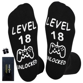 ZXGXLAW Christmas Birthday Gifts for 18th Old Teen Boy Girls, Funny Socks for Men 18 Year Old Male Gamer