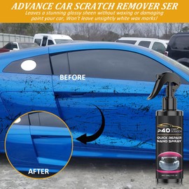 2Pcs P40 Car Scratch Quick Repair Nano Spray – Instant Invisible Scratch Remover,Quick Paint Restoration, Multifunctional Coating Renewal Agent Spray for All Cars & Surfaces