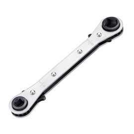 GIONAR HVAC Service Wrench Tools, Quad Ratchet Spanner with 4 Sizes 3/8'' 1/4'' 5/16'' 3/16'', 360° Air Ratchet Wrench for Air Conditioning & Refrigeration Equipment Repair