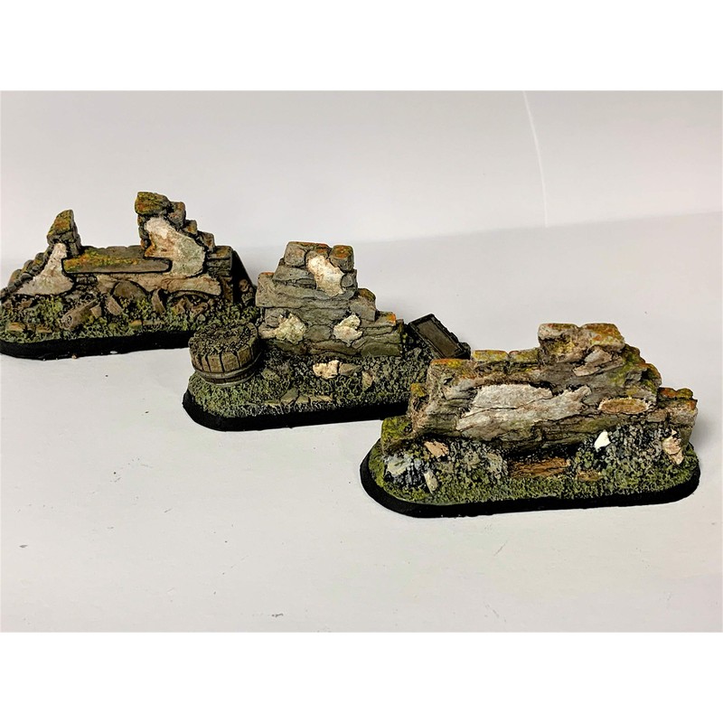 LegendGames Medium Ruined Walls scatter terrain x3