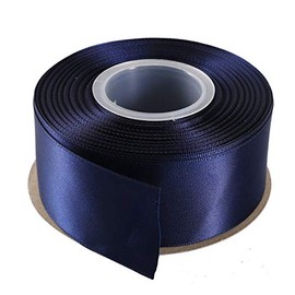 ITIsparkle 38mm Width (11/2") Double Faced Satin Ribbon 22 Meters (full reel) Crafts Gift Wrap Floristry - Navy Ribbon