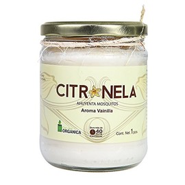 PISUMMA V00404 Tarro de Citronela Aromática, para Aromatizar Espacios, Repelente Natural de Insectos, Uso Versátil en Jardinería y Hogar, Blanca, 1 Unidad