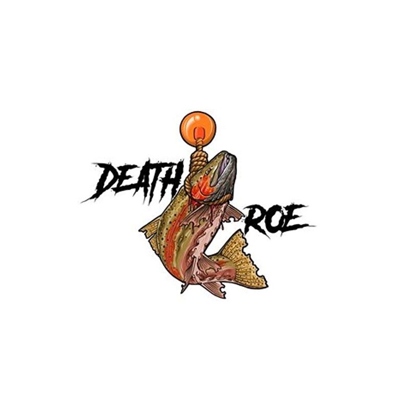 Death Roe Soft Bead 5/16" Ghost Pearl Fire with rig