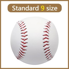 YDHfdc 2 Pcs Baseball Standard 9-Inch One Soft And One Hard Baseball Ball for Practice & Games Rounders Ball Training Baseballs for Outdoor Sports for Youth And Adult