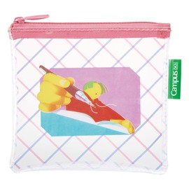 Kokuyo BG-PH100-L1-4 Campus Clear Pouch, Limited Edition 50th Anniversary Purple x Pink