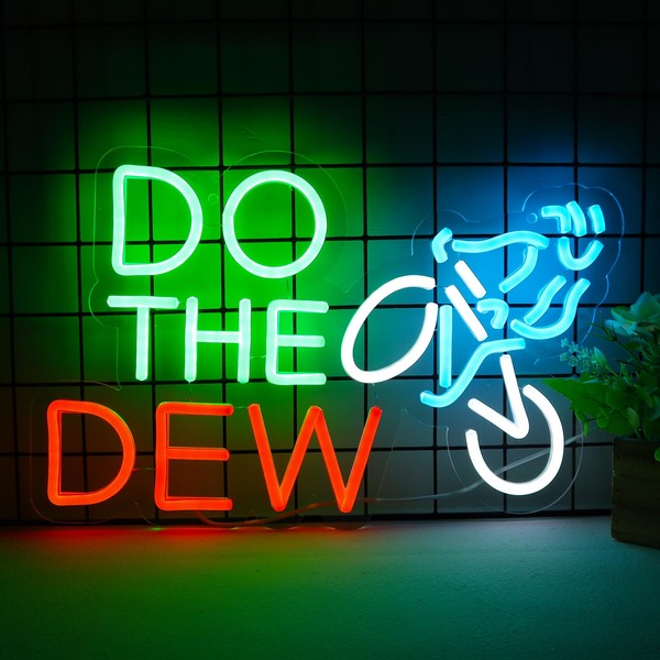 Vinray Do The Dew Neon Sign for Wall Decor Suitable