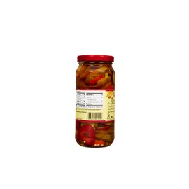 Mezzetta Sliced Hot Cherry Peppers | Gluten Free, Keto, Kosher | 16 Fluid Ounce Jar (Pack of 6)
