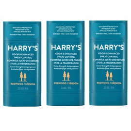 Harry's Extra-Strength Antiperspirant - Odor & Enhanced Sweat Control Antiperspirant for Men - Redwood, Pack of 3