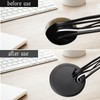 2PCS Black Cable Grommets Desk Hole Cover 60mm 2-3/8 Inch