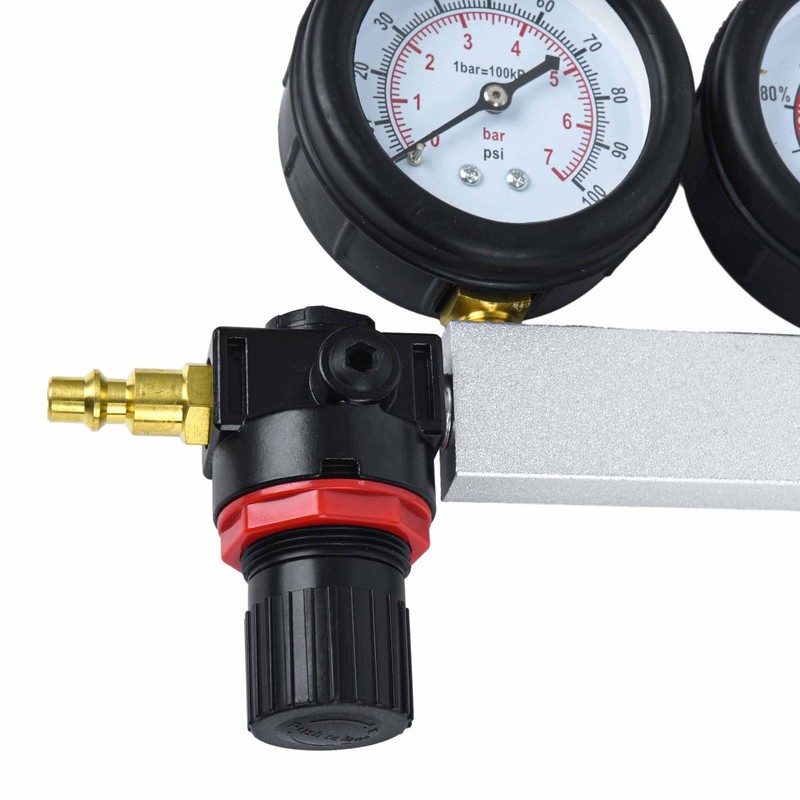 WUODAO Cylinder Leak Down Tester TU-21Engine Cylinder Dual Gauge Leakdown