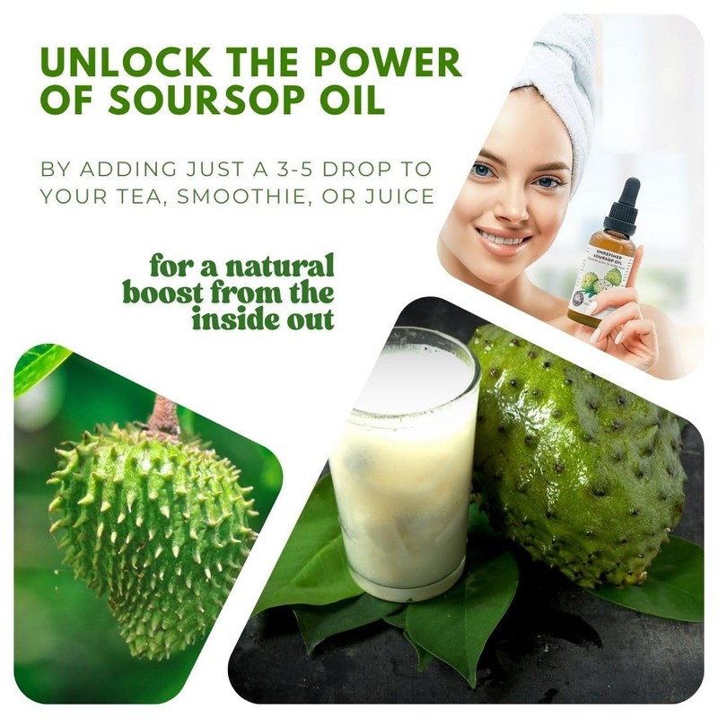 Virgin Soursop Oil (Anona Muricata, Graviola, Guanabana) – 100% Pure,