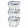 IKEA ASIA 365+ Food container with lid, SquareGlass 180ml, Set