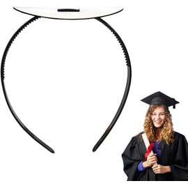 1PCS Graduation Cap Headband Holder Clip Secures Graduation Cap Black Headband Perfect Hair Accessories for Busy Graduates Headbands, Firm and Stable ﻿