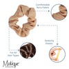 Set of 10 Terry Hair Scrunchies - Tan