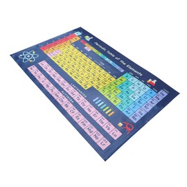 GRIRIW Chemistry Periodic Table Poster for Classroom Bright Educational Wall Decor with Elements Numbers Symbols and Weights for Students Teachers and Science