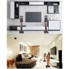 bimiti Wood Grain Speaker Stands 36 Inch Universal Floor Speaker