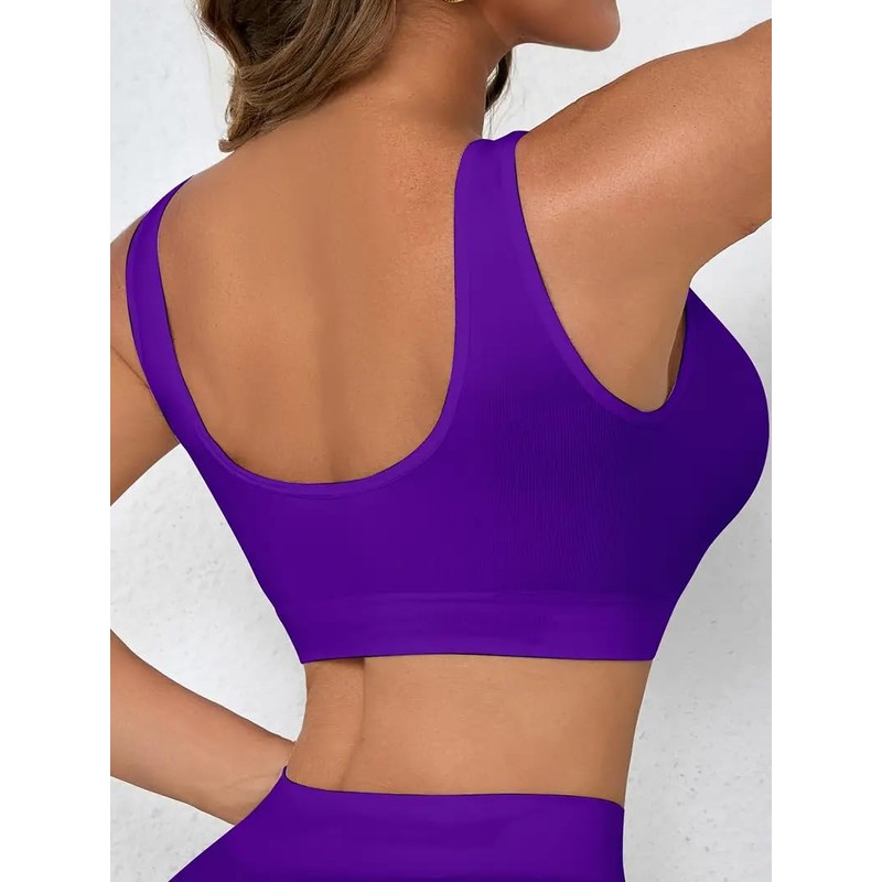 Boolavard New Seamless Sports Style Bra Crop Top Vest Comfort