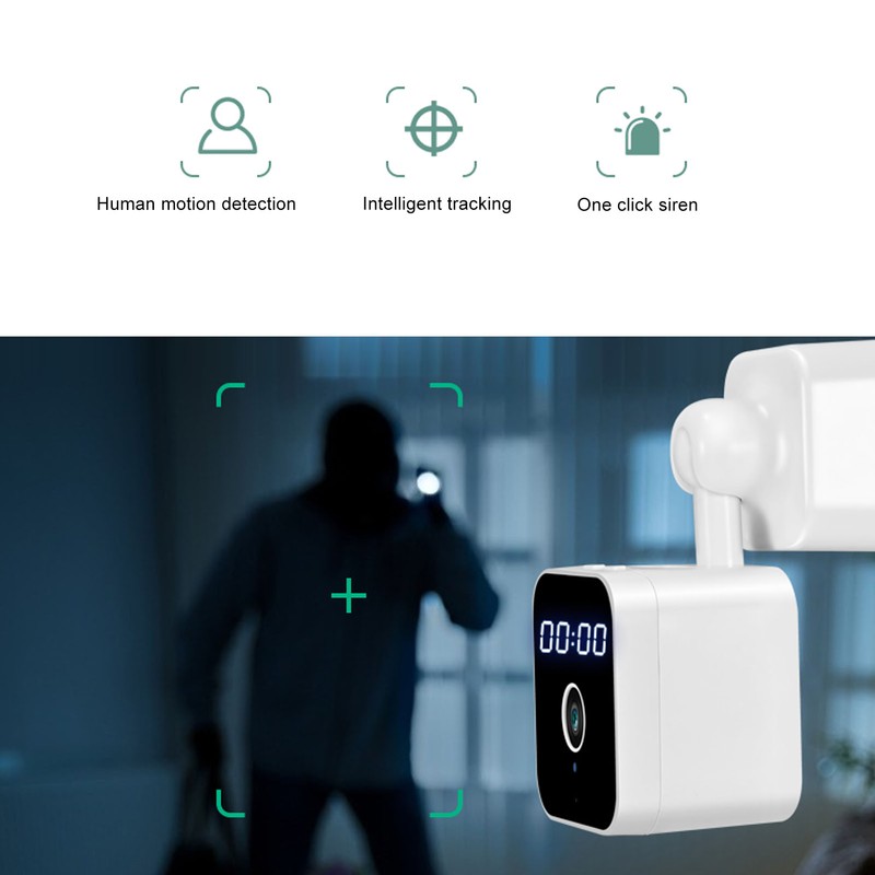 WIFI Home Security Camera ABS Clock Wall Plug in Camera