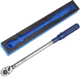 UYECOVE 1/2-Inch Drive Click Torque Wrench, Torque Wrench 1/2 Drive 10-160FT.LB/13.6-217N.M with a XIPE Storage Tray