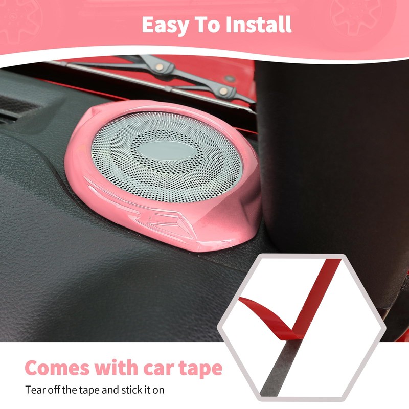 RT-TCZ for Jeep JK A Pillar Speaker Trim Cover for