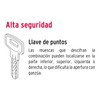Hermex CERO-32, Cerrojo llave-llave, cilindro de latón, cromo mate