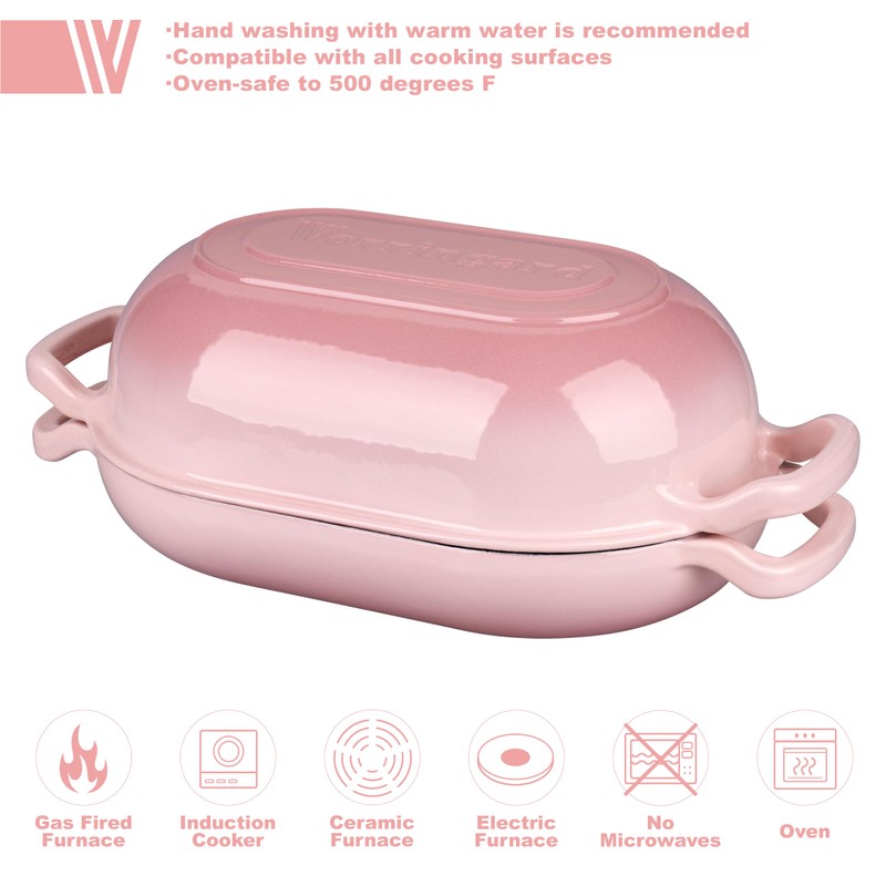 VORRINGARD Enameled Cast Iron Sourdough Bread Oven, Dutch Oven, Loaf