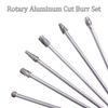 kimllier 6Pcs 10mm Rotary Aluminum Cut Burr Set 6mm 1/4