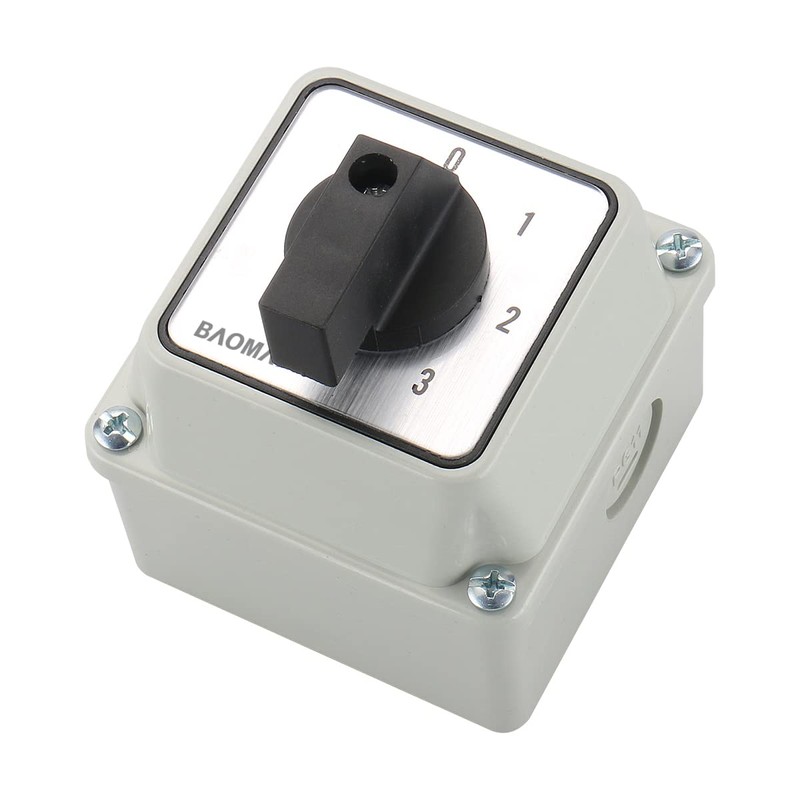 Baomain Rotary Changeover Switch SZW26-20/0-3.2D with Master Switch Exterior Box