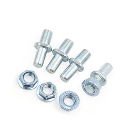 INFINAUTO 4Pcs Silver Tone Motorcycle Rear Driven Sprocket Screw Bolts Stylish Design