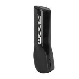 Zoom Unisex's Bar End, Made of Aluminium, Aero-Shape, Black, One Size