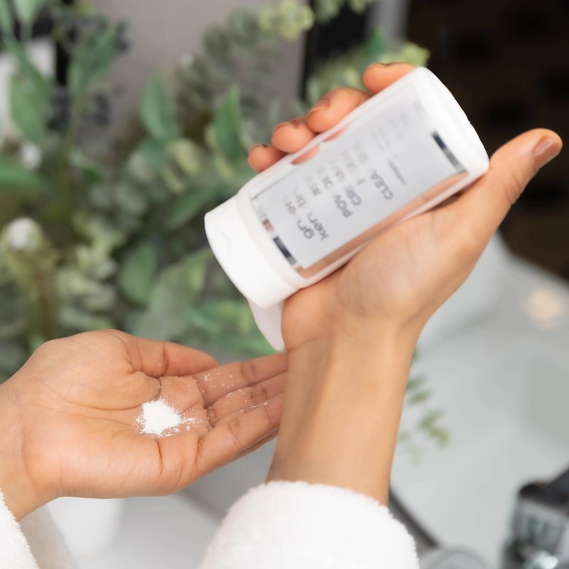 Green Keratin - POWDER CREAMY PH: 7 – Gesichtsreinigungspuder, 80