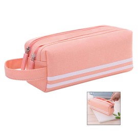 XLKJ Pencil Case, Large Capacity Pencil Case, Pen Holder, Practical Makeup Bag, Pencil Bag for School & Office, Women, Pink, pink, Casual