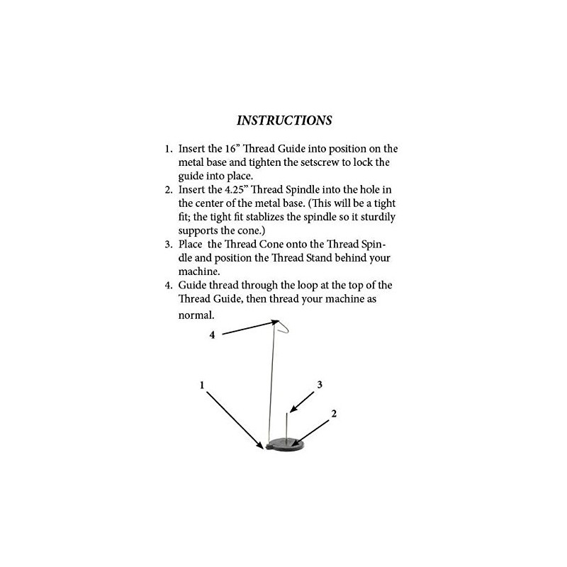 Single Cone Thread Stand With Metal Base