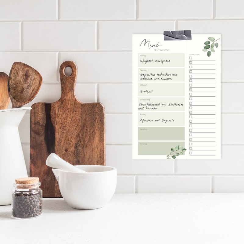 Menu Planner with Shopping List for Separating | Food Planner